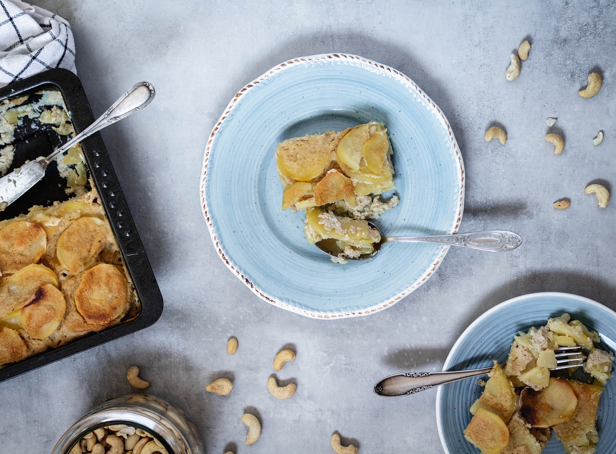 Vegan Cashew Au Gratin Potatoes Little Kitchen Vibes