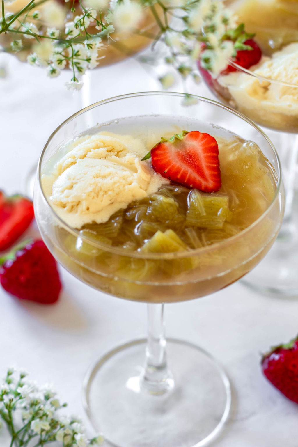 Simple Rhubarb Compote Little Kitchen Vibes